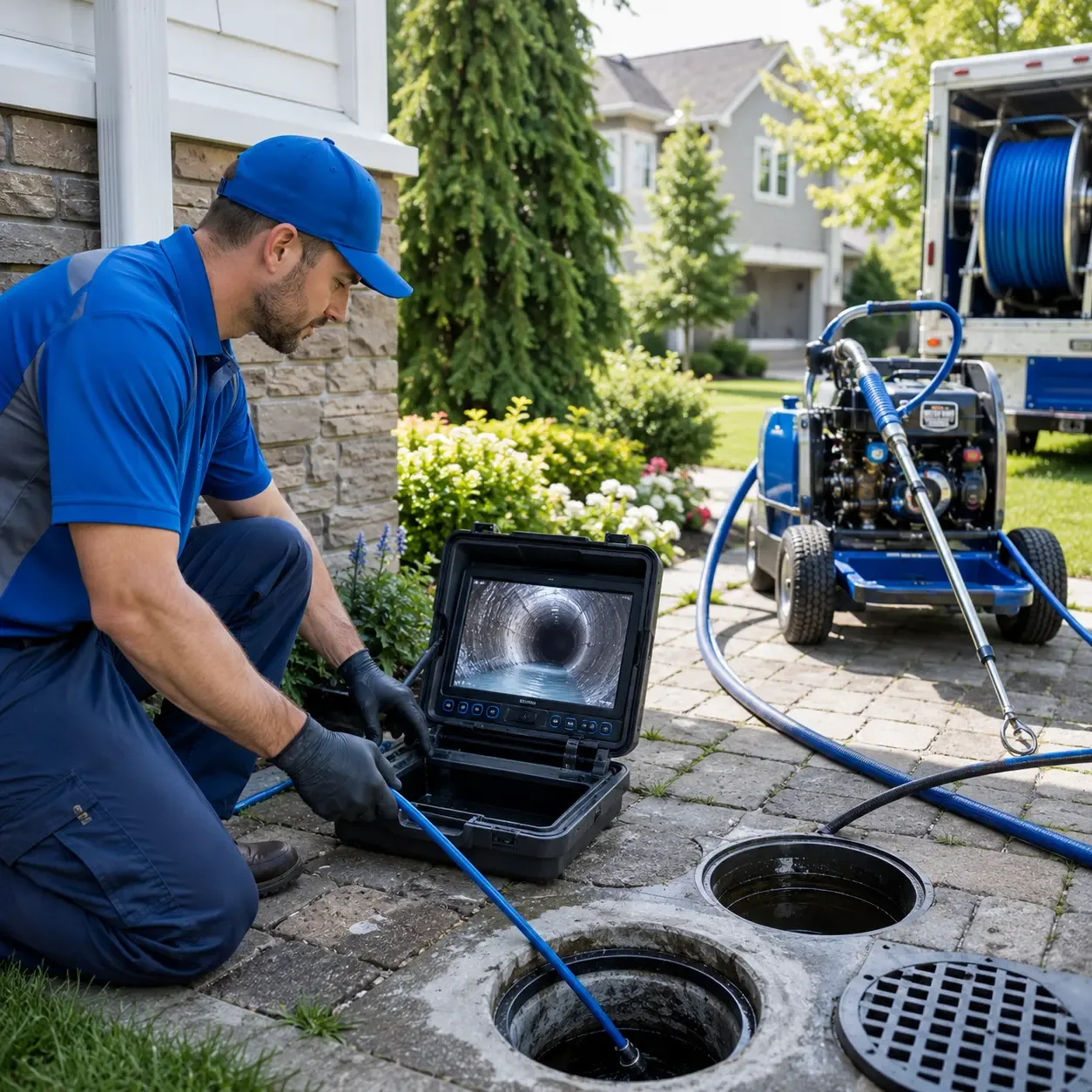 Outdoor drain cleaning professionals serving Falls City, TX