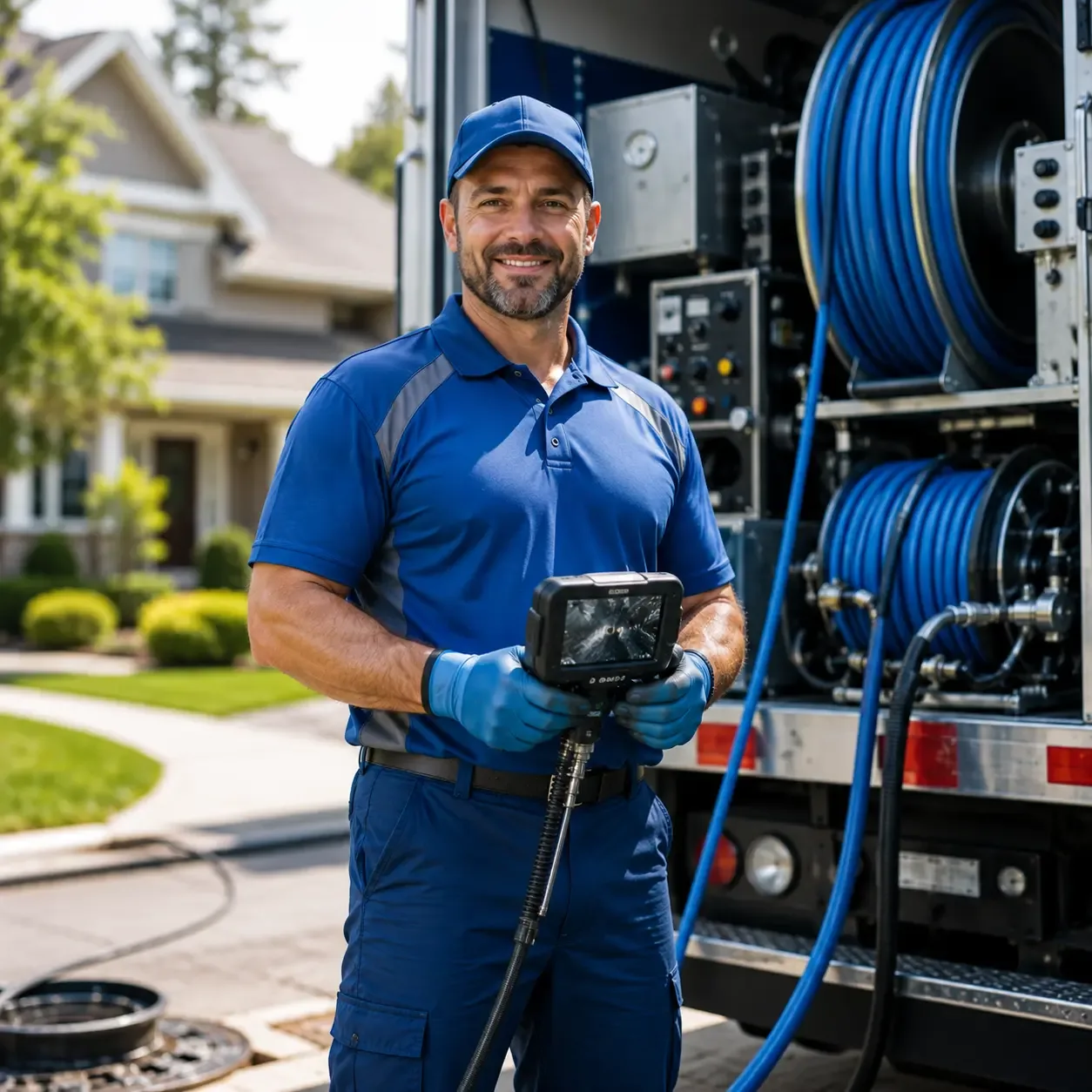 Local outdoor drain cleaning specialists in Falls City, TX